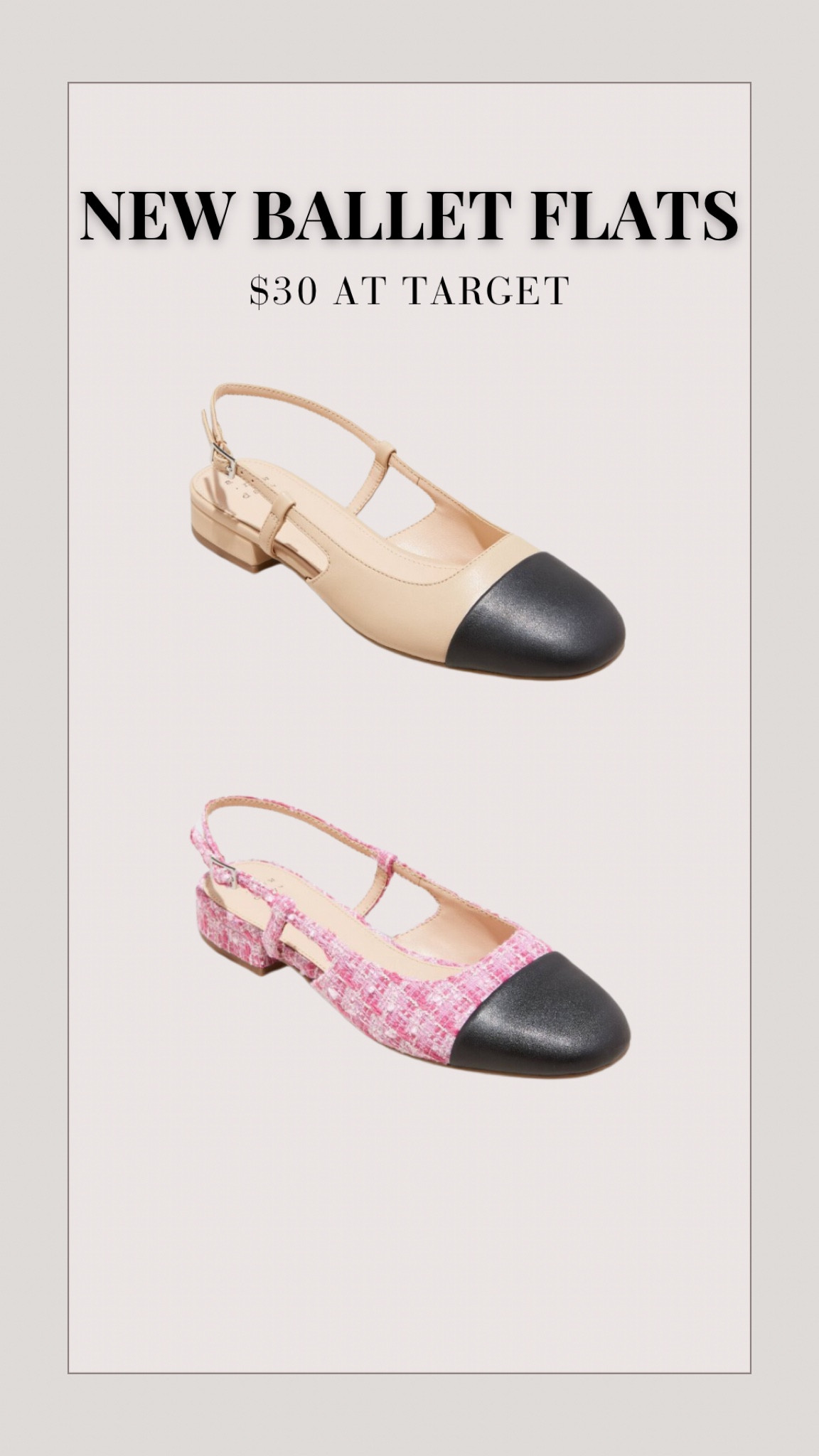 New ballet flats at Target

#LTKfindsunder50 #LTKshoecrush #LTKfindsunder100