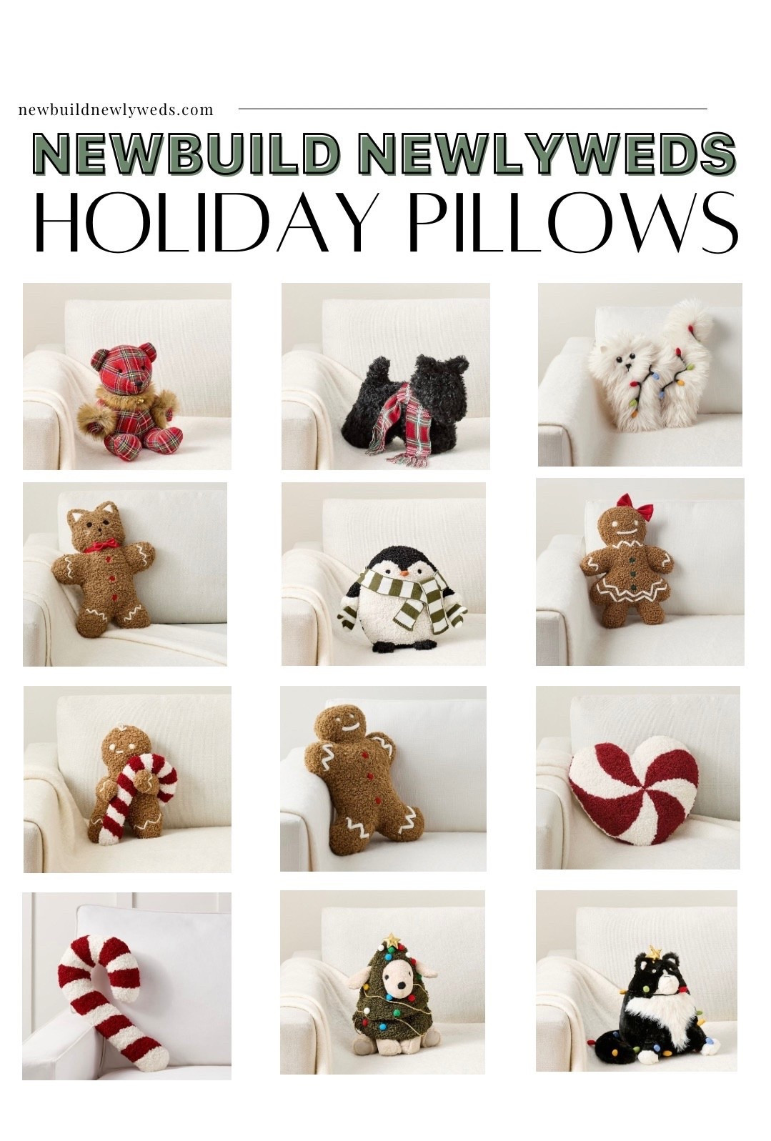 I love all of the cute holiday shape pillows! Pottery Barn has theirs 50% off right now! I have the gingerbread ones! 

#LTKHome #LTKCyberWeek #LTKHoliday