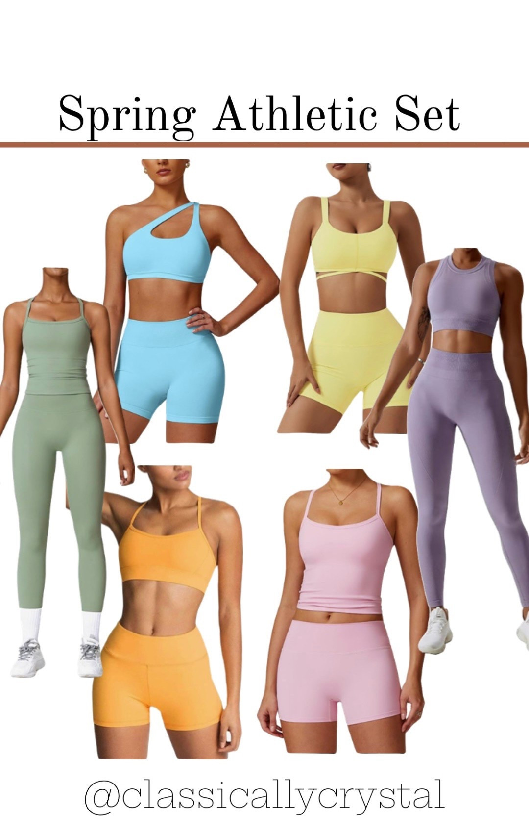 Spring athletic wear, athletic sets, workout wear, workout set, pastel color workout wear. Cute matching sets that are perfect for spring from Amazon. #ltkamazon #workout #spring #ltkspring #amazon #fashion #style 

#LTKSeasonal #LTKFindsUnder50 #LTKActive