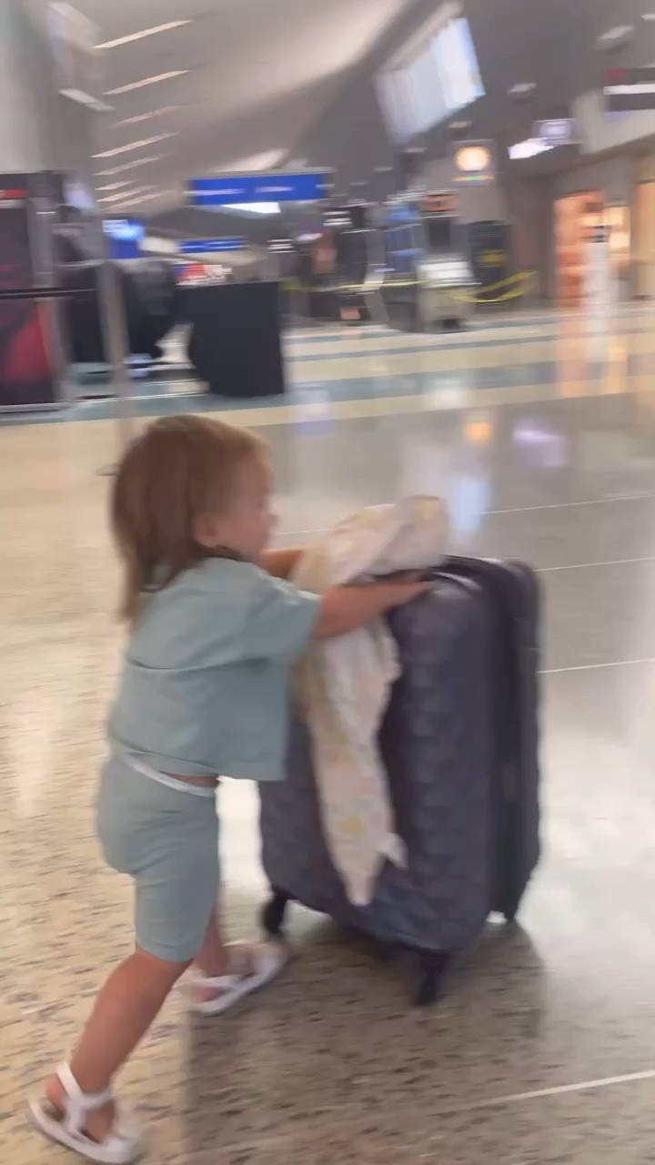 When you’re in a wheelchair and are blessed with a super independent toddler, you use it to your advantage lol. Just kidding, but not??? But seriously she loves pushing my suitcase around, which is a huge help to me when I have to go to the bathroom while waiting for our flight. I get help to and from the counter and onto the plane but when I’m waiting at the gate, there’s no one to help me with my bags or watch them for me if I’m traveling alone, so I have to either hold it, or bring them into the bathroom with me, which is really hard to do with her up until recently. #wheelchair #wheelchairmom #travel #wheelchairtravel

#LTKbaby #LTKkids #LTKtravel