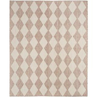 Positano Beige 9 ft. x 12 ft. Diamond Contemporary Area Rug | The Home Depot