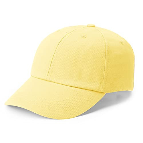 NPJY Men Women Baseball Cap Golf Dad Hat Adjustable Original Classic Low Profile Cotton Hat Unconstructed Plain Cap Yellow | Amazon (US)