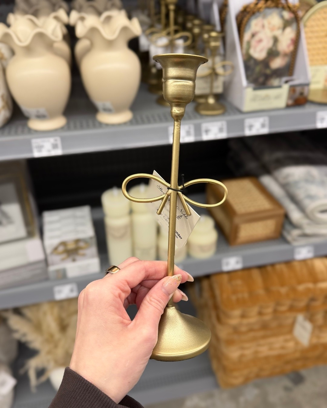 Candle stock, bow, decoration, living room decor, bathroom decor, spring, summer, viral, sell out risk, Walmart, decoration 

#LTKSeasonal #LTKSpringSale #LTKHome