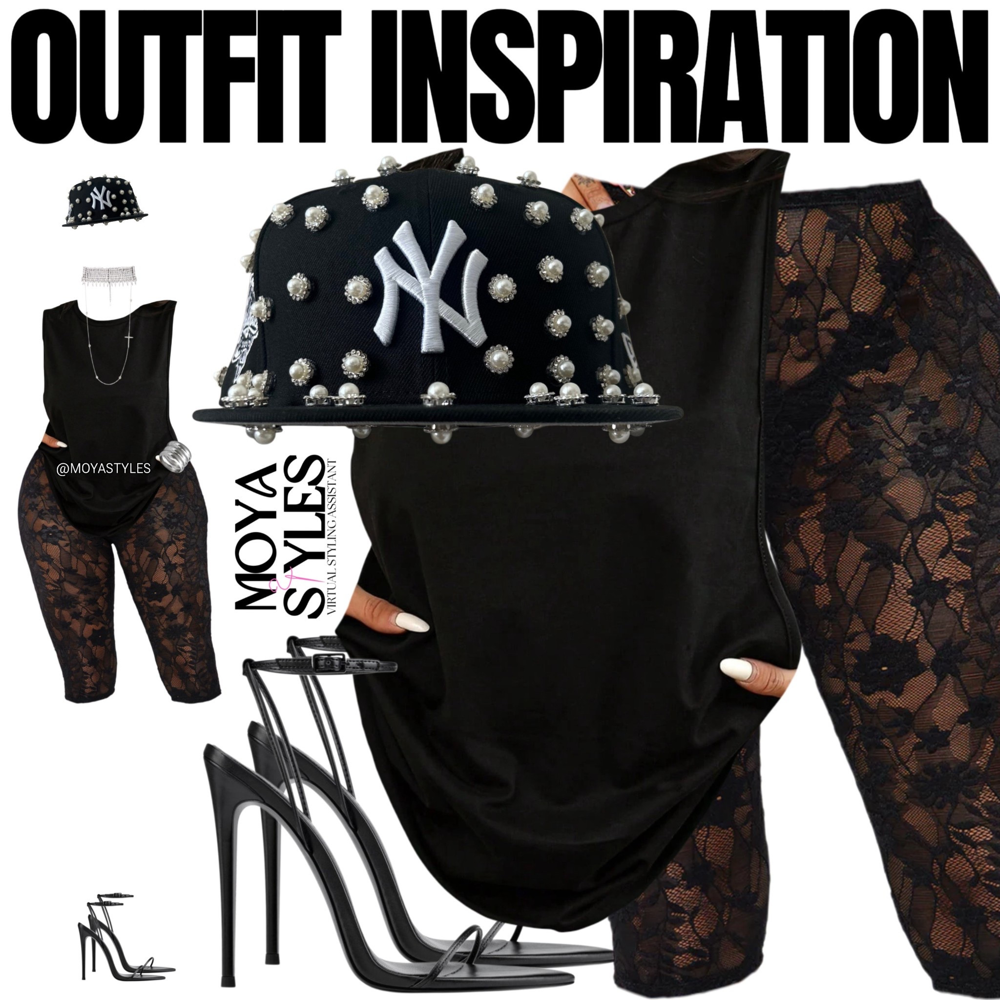 The Risk Taker Edit by Moya Styles

The capri are Current Mood Lace Capri Legging - Black from Fashion Nova. 

#LTKootd