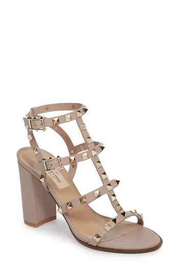 Women's Valentino Garavani 'Rockstud' T-Strap Sandal | Nordstrom