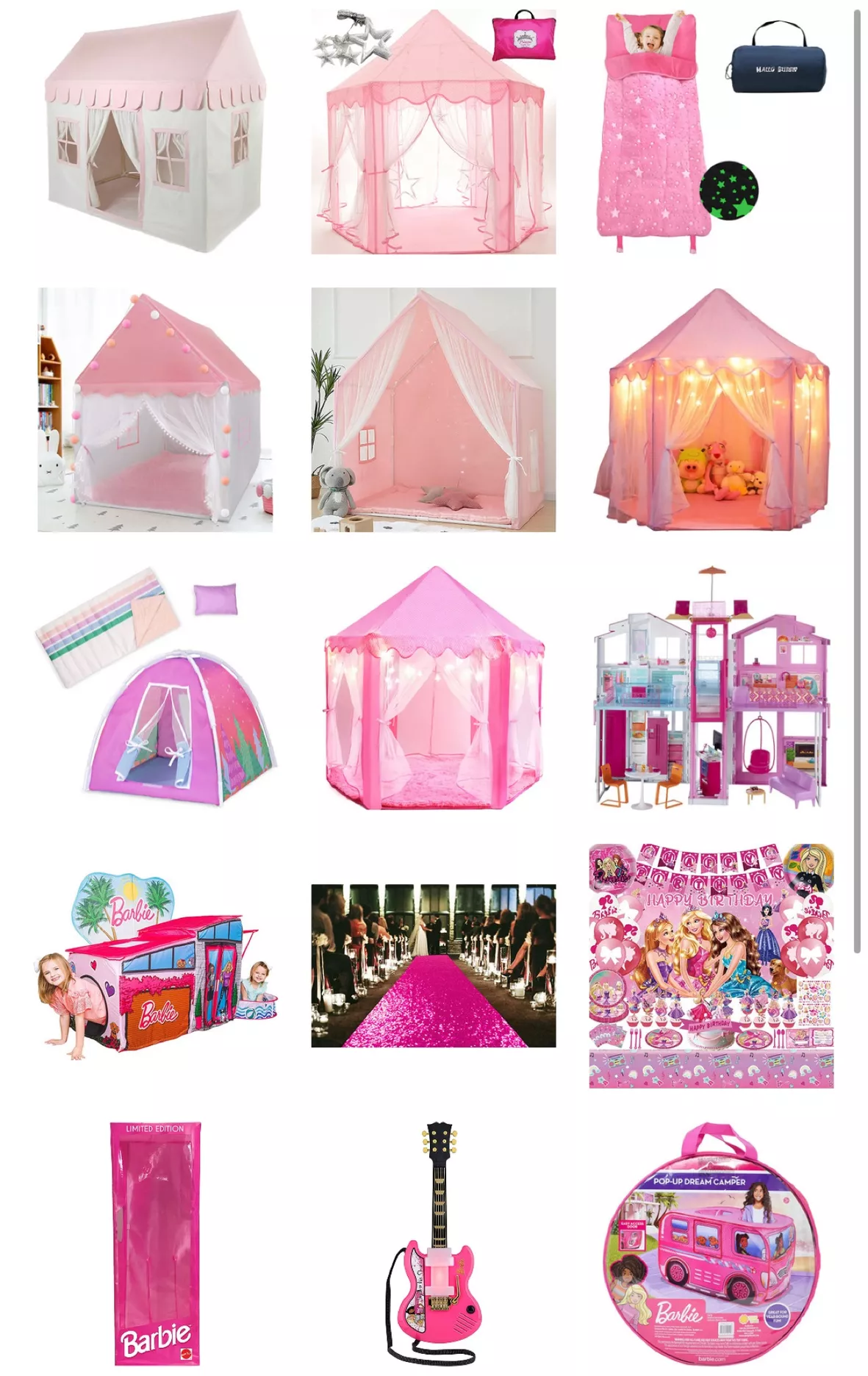  Barbie Camper Pop Up Play Tent – Large Princess Castle