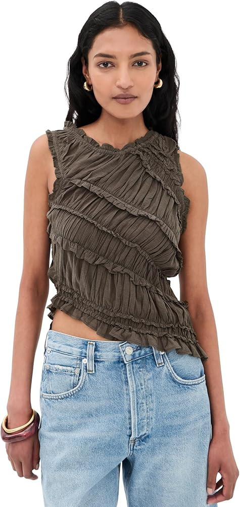 Free People Women's Pink Sands Smocked Top | Amazon (US)