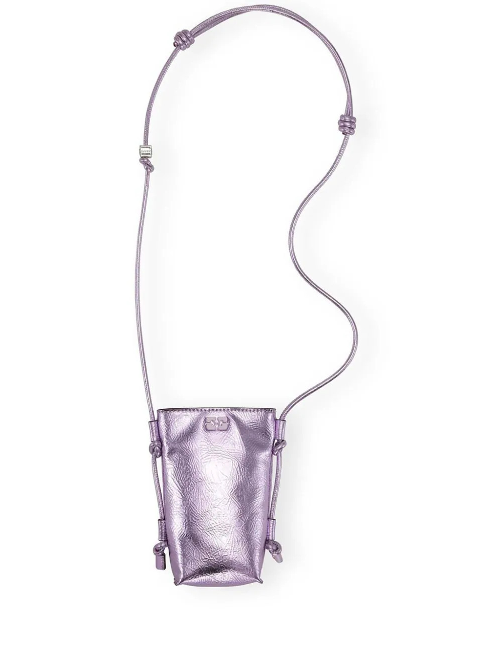 GANNI Bou metallic cross body bag - Purple | Farfetch Global