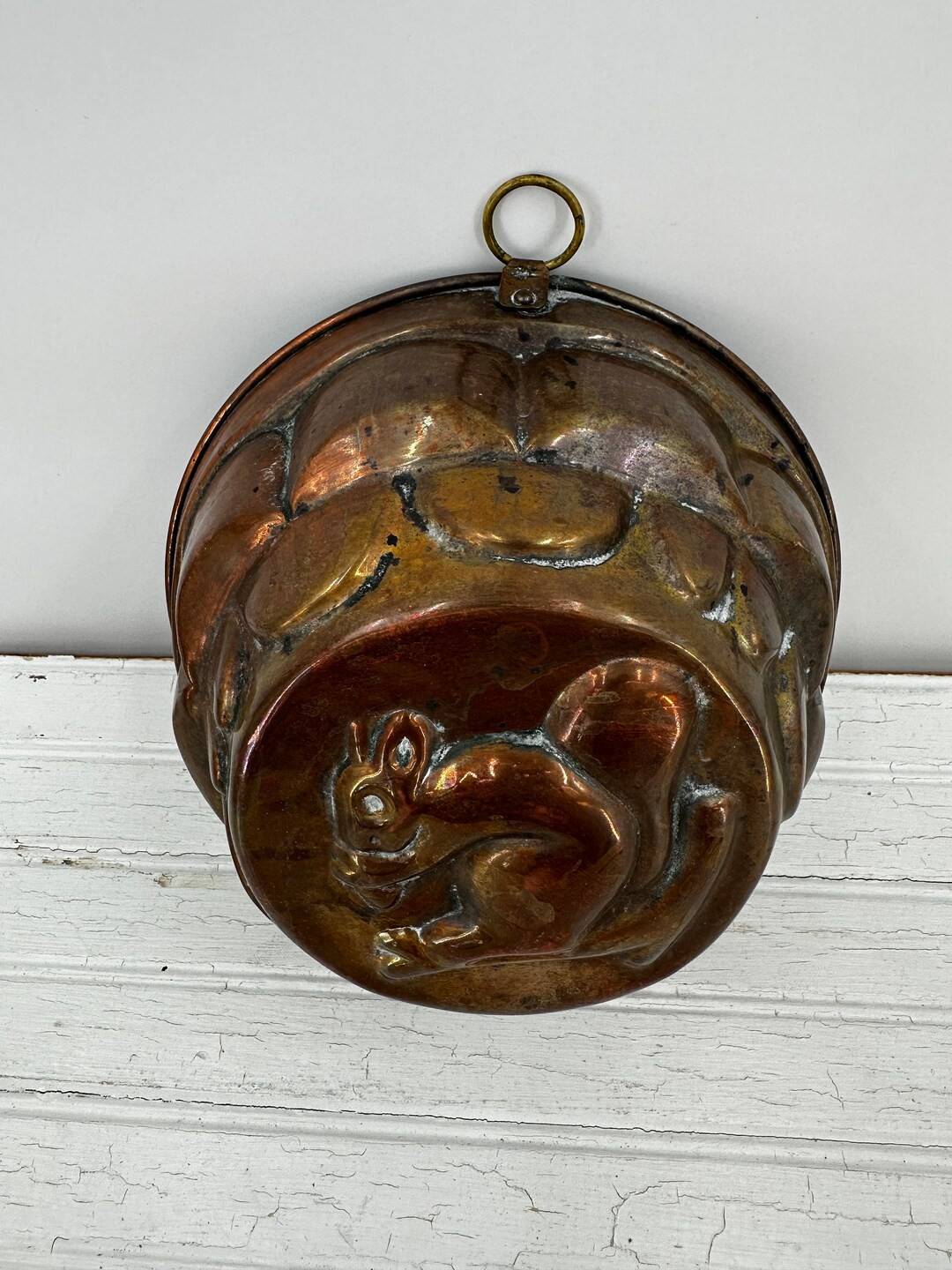 Solid Copper Squirrel Mold With Brass Ring for Hanging Display - Etsy | Etsy (US)