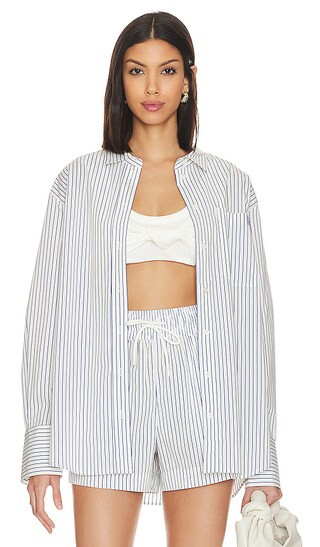 Oversized Shirt in Cobalt Multi | Revolve Clothing (Global)