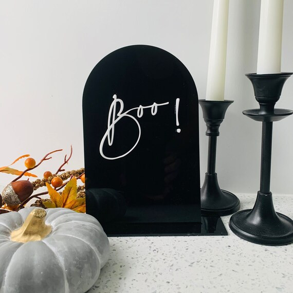 Boo Sign Fall Sign Halloween Sign Fall Decor Halloween - Etsy | Etsy (US)