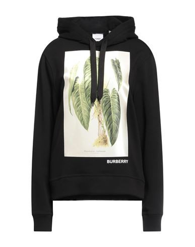 Burberry Woman Sweatshirt Black Size XXS Cotton, Elastane | YOOX (US)
