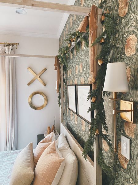 Faux garland, Christmas home decor, girls bedroom Christmas decor, canopy bed, garland, Christmas garland 

#LTKSeasonal #LTKHoliday #LTKhome