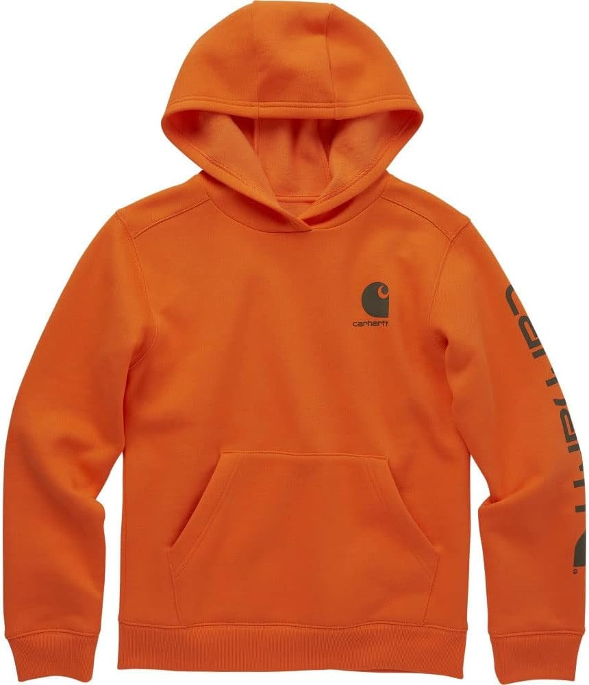 Carhartt Boys' Long Sleeve Hooded Sweatshirt | Amazon (US)