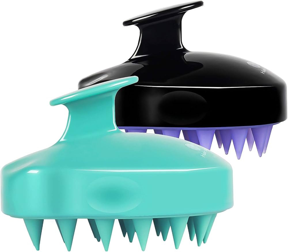 HEETA Hair Scalp Massager Shampoo Brush 2 Pack, Soft Silicone Bristles to Remove Dandruff, Waterp... | Amazon (US)