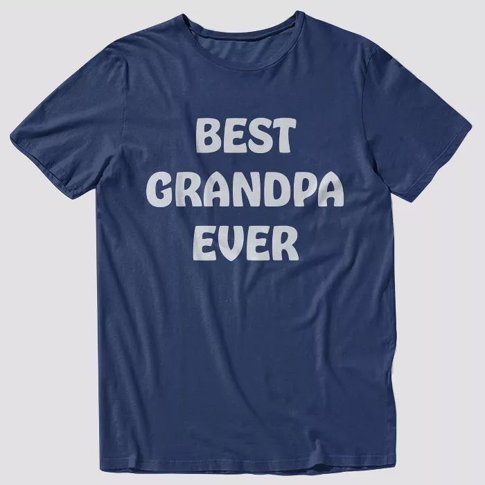 Men's 33 Revolutions 'Best Grandpa Ever' Short Sleeve Graphic T-Shirt - Navy | Target