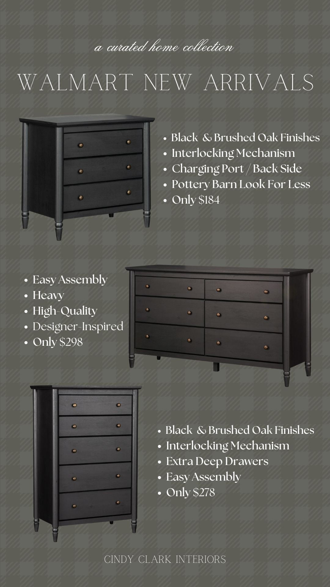 Our new guest bedroom nightstands! I love this collection. It has a beautiful finish, interlocking safety mechanisms, its heavy and high quality, and very affordable ($184-$298)!!

#LTKSaleAlert #LTKHome