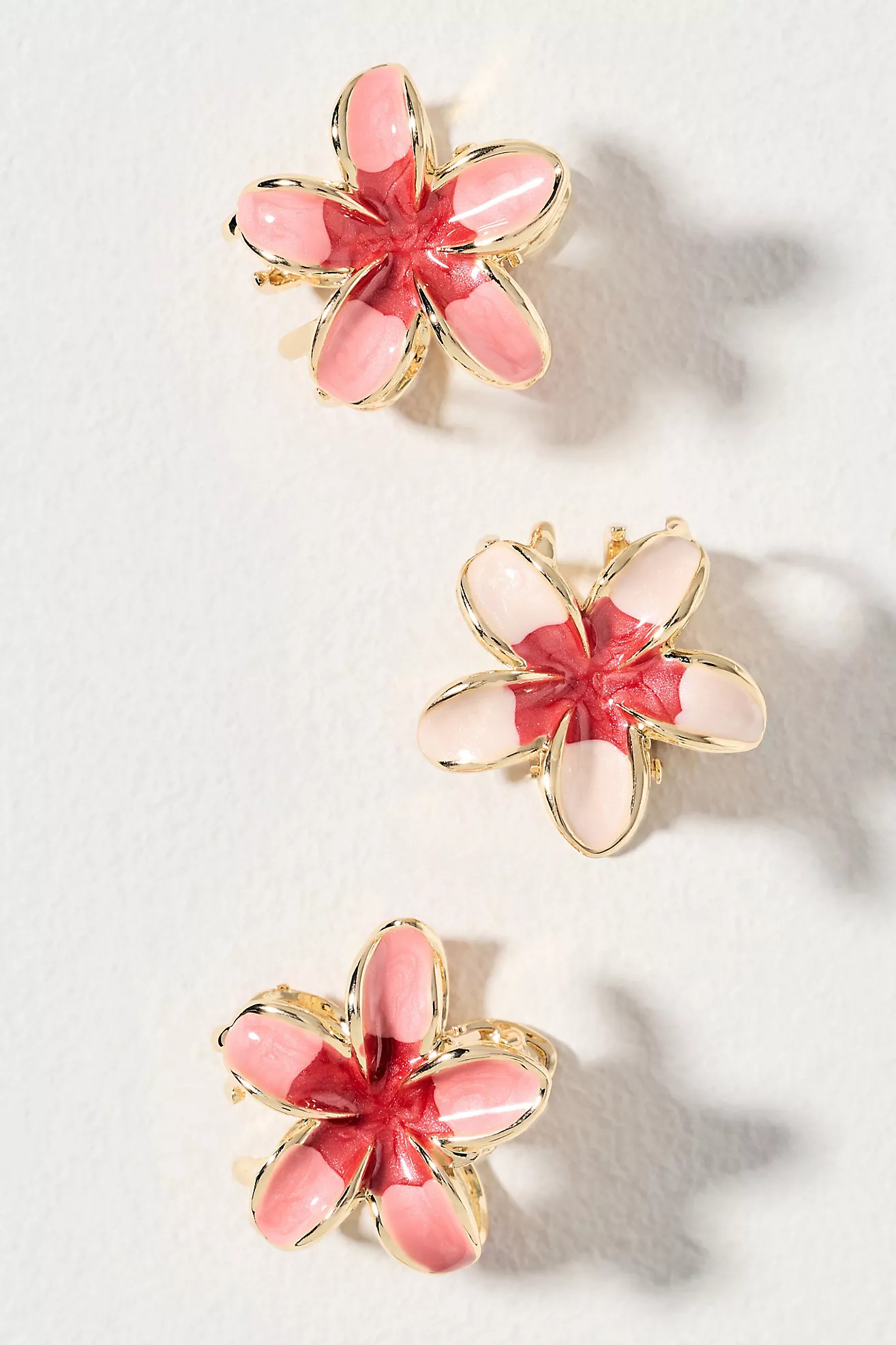 Mini Fleur Claw Clips, Set of 4 | Anthropologie (US)