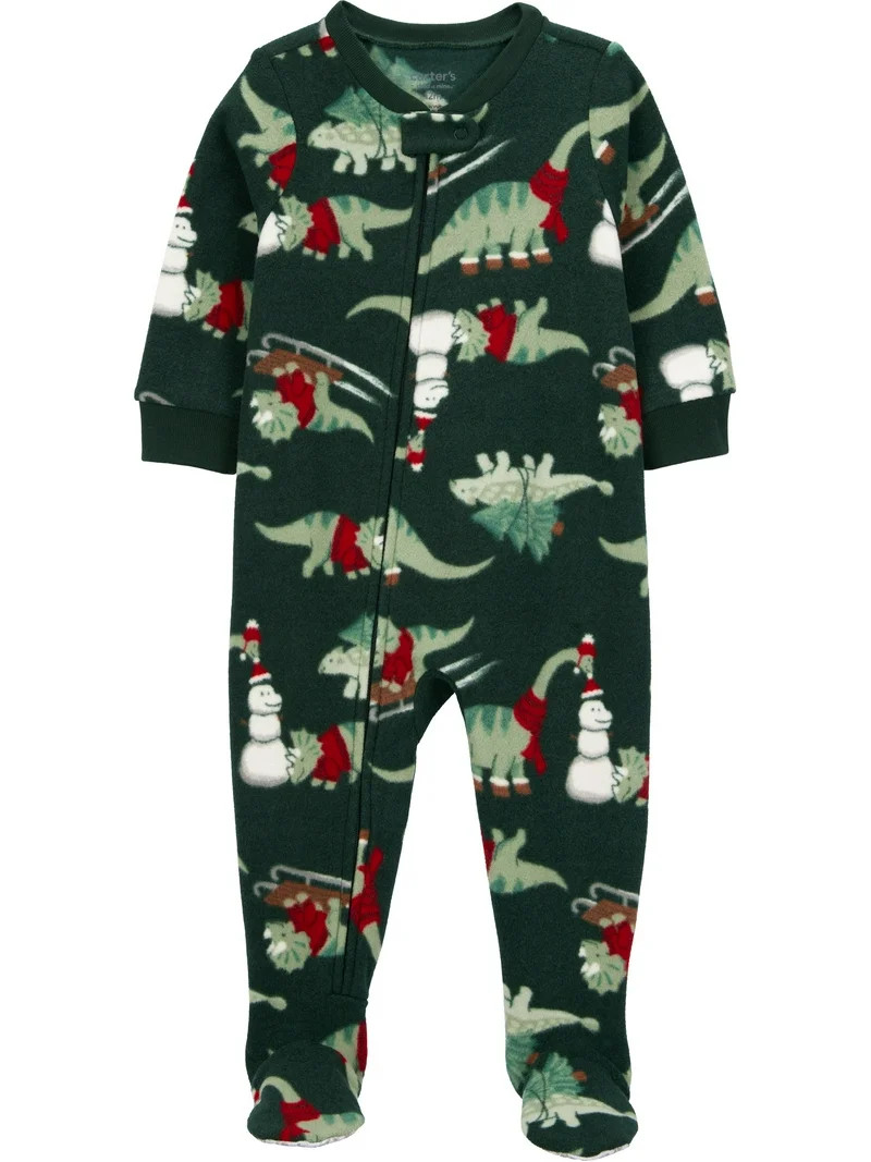 Carter's Child of Mine Baby and Toddler Holiday Pajama, One-Piece, Sizes 0/3M-5T - Walmart.com | Walmart (US)