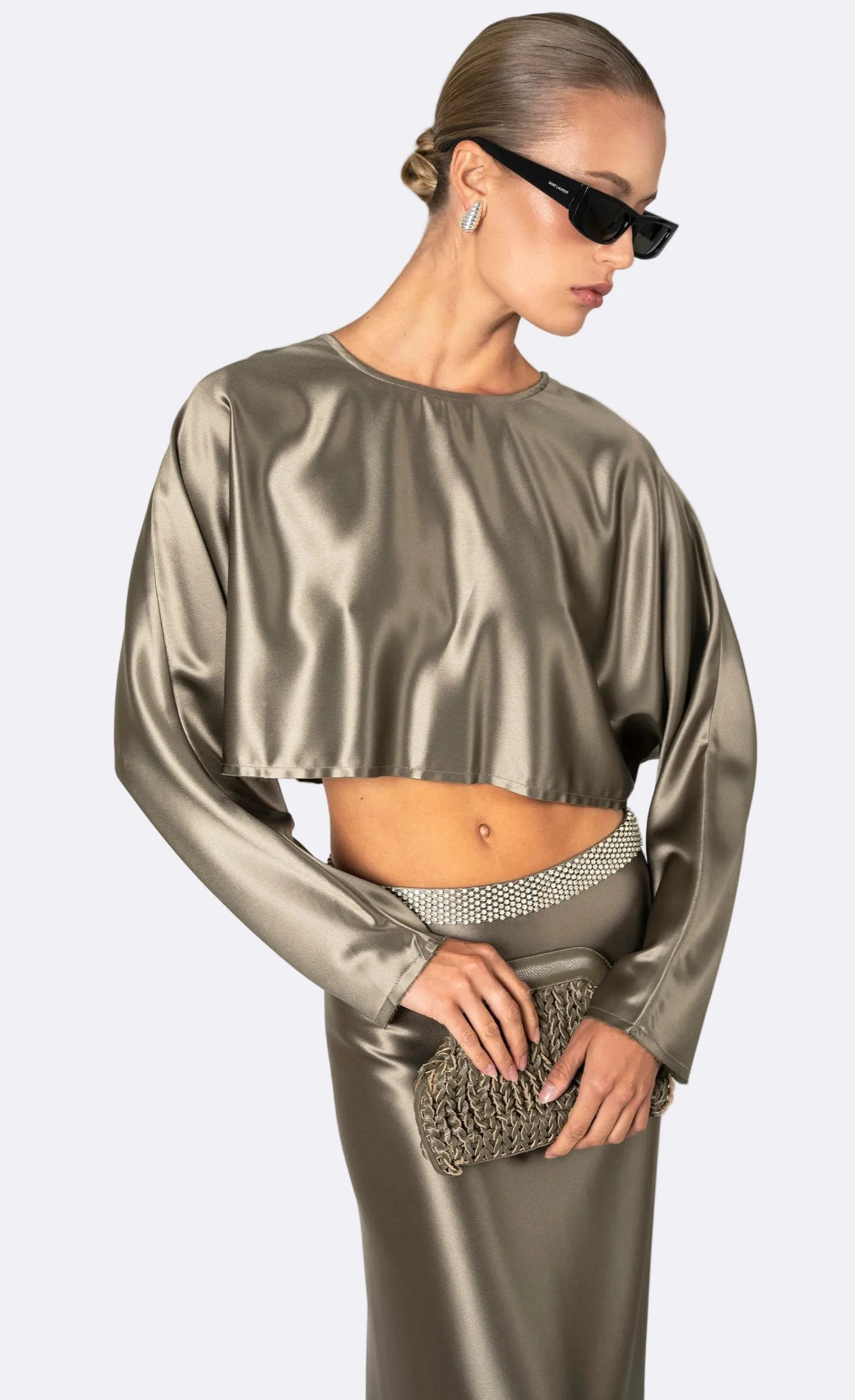 Emilia Crop - Moss | Nonchalant Label