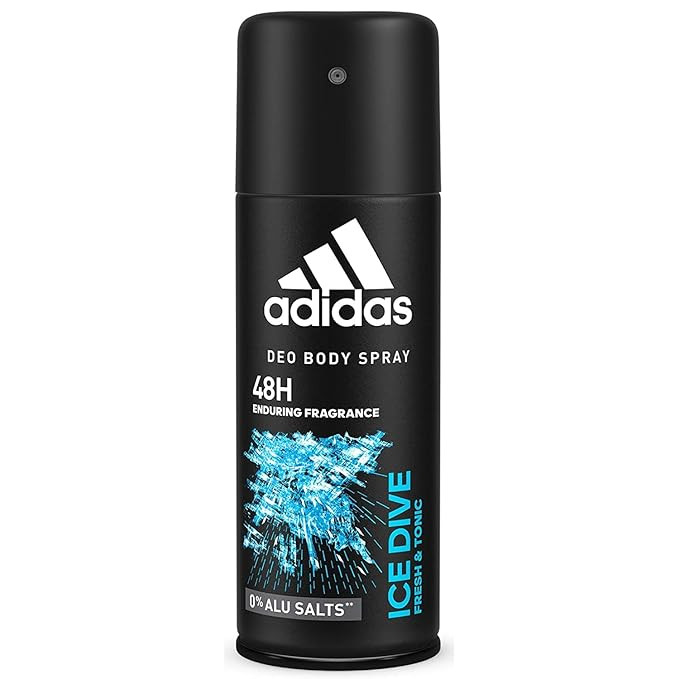 Adidas Ice Dive Deodorant 5 Fl Oz / 150ml Spray Developed with Athletes & Cool Tech Fresh 24 Hour... | Amazon (US)