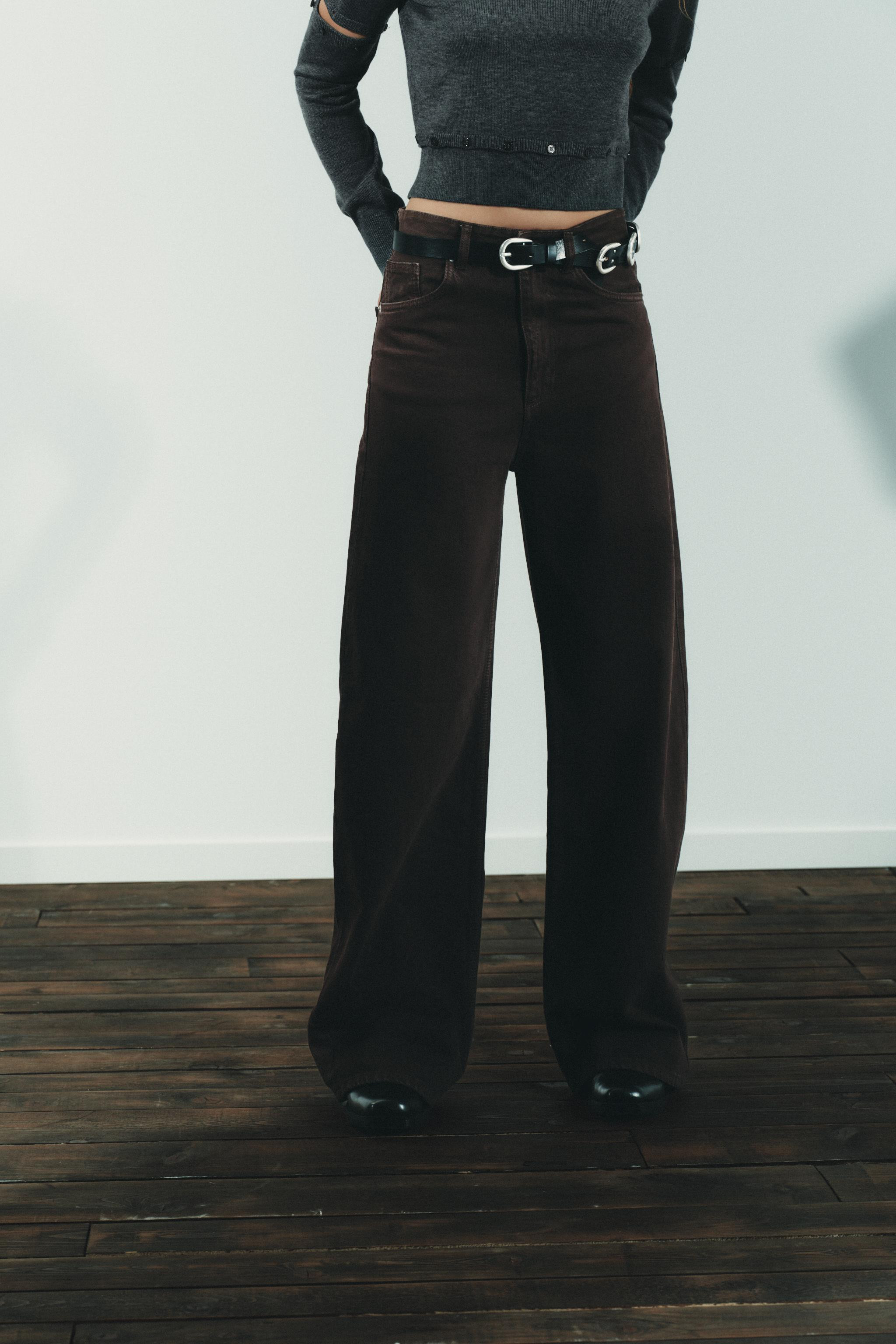 TRF EXTRA WIDE LEG HIGH WAIST JEANS | Zara US