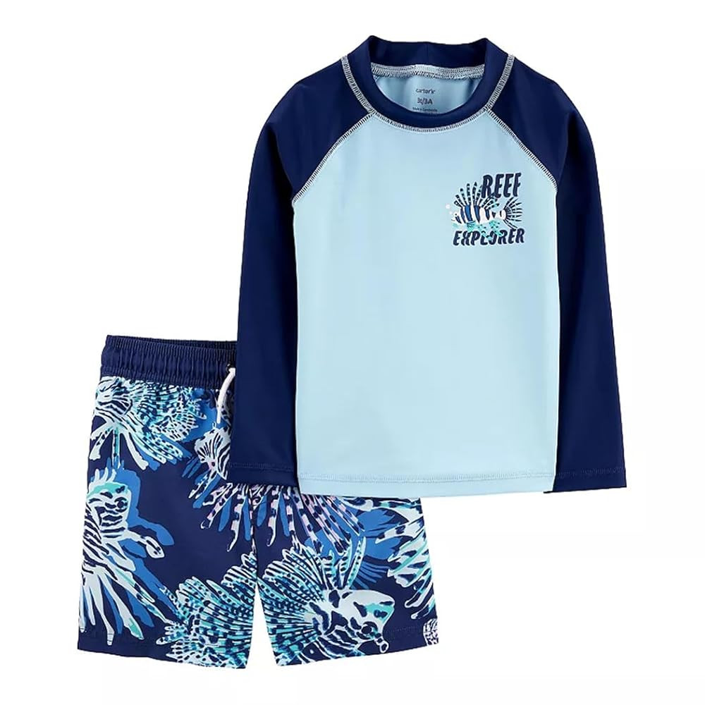 Carter's Toddler and Baby Boy's Rashguard Swim Set | Amazon (US)