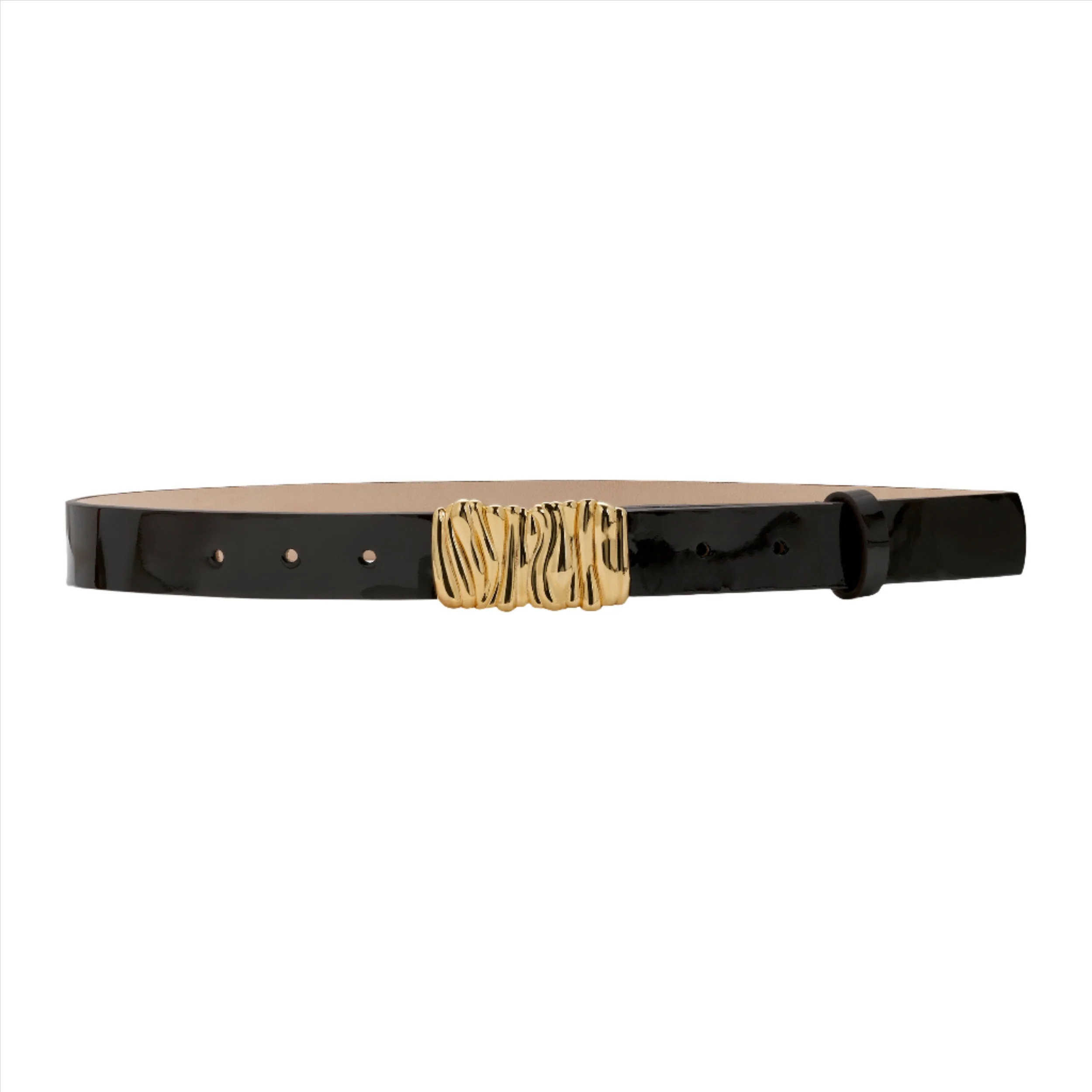 GAIA BELT BROWN PATENT | Heaven Mayhem