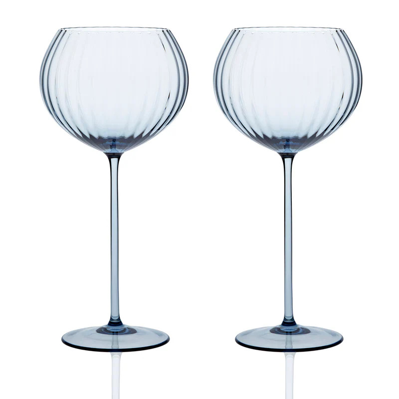 Ocean Red Wine Glasses | Coastal Kitchen & Dining | Coastal Bleu | Coastal Bleu