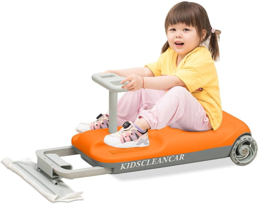 12V Ride-On Car with Cleaning Fun, 3 in 1 Gokart, Soft-Start, 5-Speed Adjustable, Detachable mop,... | Amazon (US)