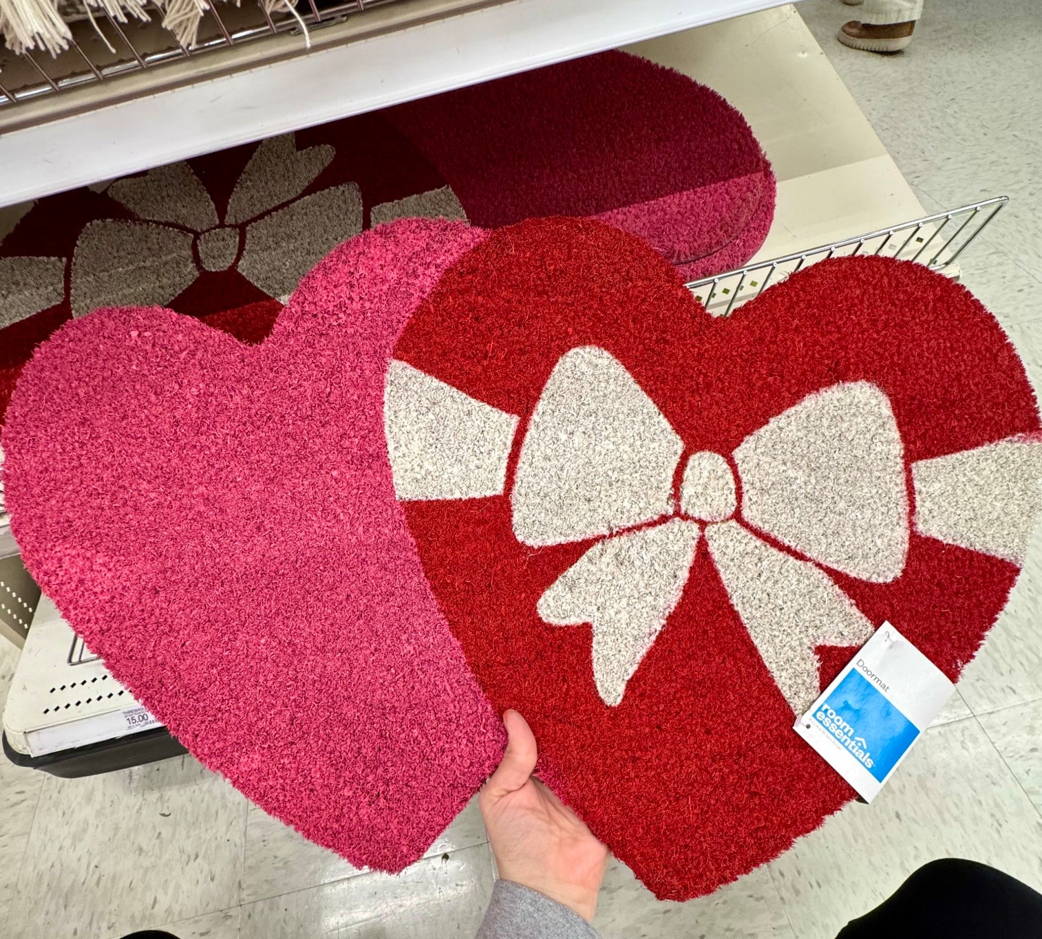 Love this Valentine’s Day doormat ❤️ I’m all about easy seasonal swaps, and this one is festive, cute, and effortless. Would look so good layered with a rug on your front porch!

Affordable Valentine’s decor, doormat, Valentine’s Day finds, Valentine’s Day decor, affordable finds, heart shaped decor, Valentine’s Day 

#ValentinesDecor
#FrontPorchDecor
#SeasonalDecor
#TargetFinds
#AffordableHome
#EntrywayDecor
#HomeDecorInspo 

#LTKHome #LTKFindsUnder50 #LTKSeasonal