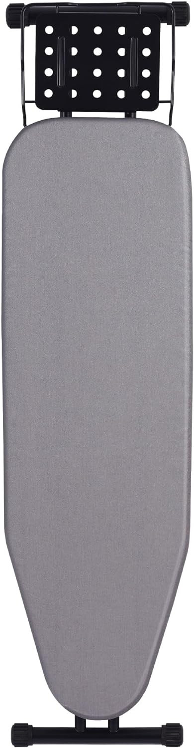 Jakeefud Deluxe Ironing Board with Heat Resistant Cover and Thicken Felt Pad, Heavy Sturdy Legs,Full Size Hanger Iron Board,Foldable (L-Grey) | Amazon (US)