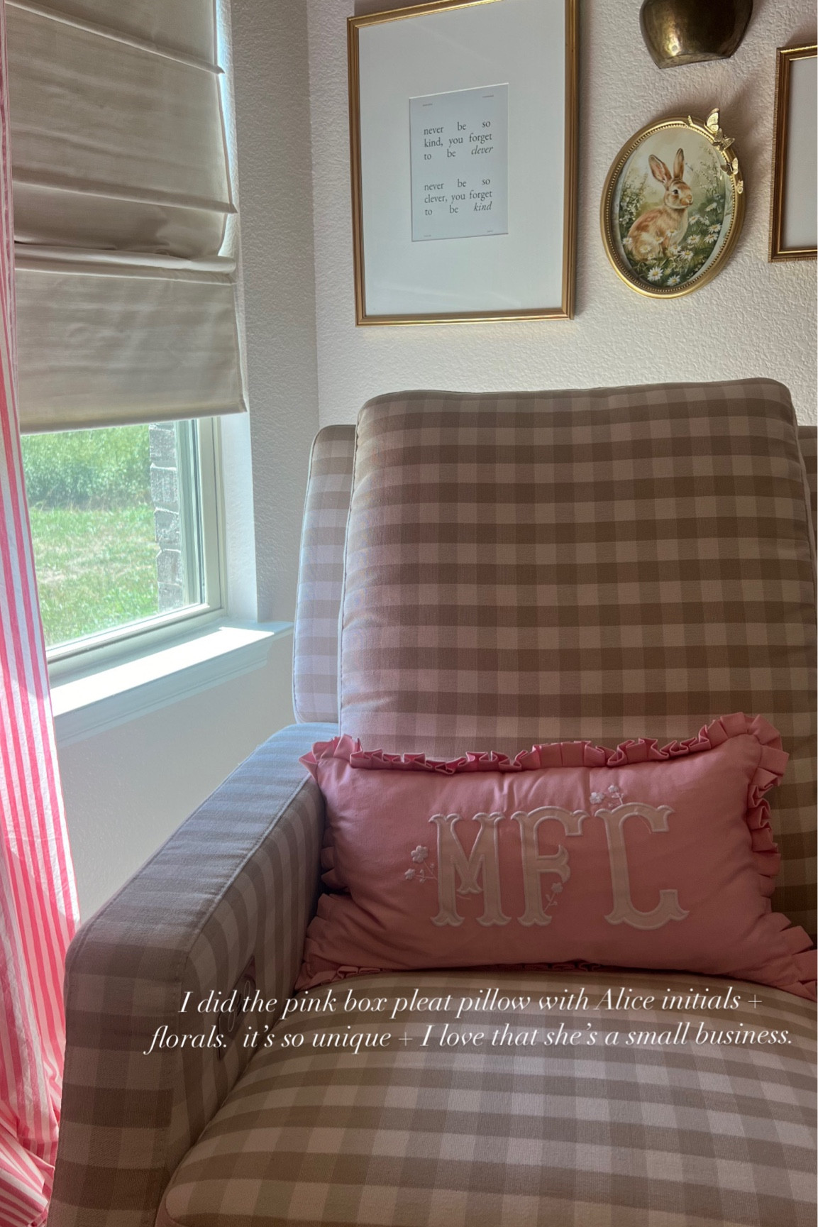 Embroidered nursery initial pillow custom. Ad 

#LTKHome #LTKFindsUnder100 #LTKBump