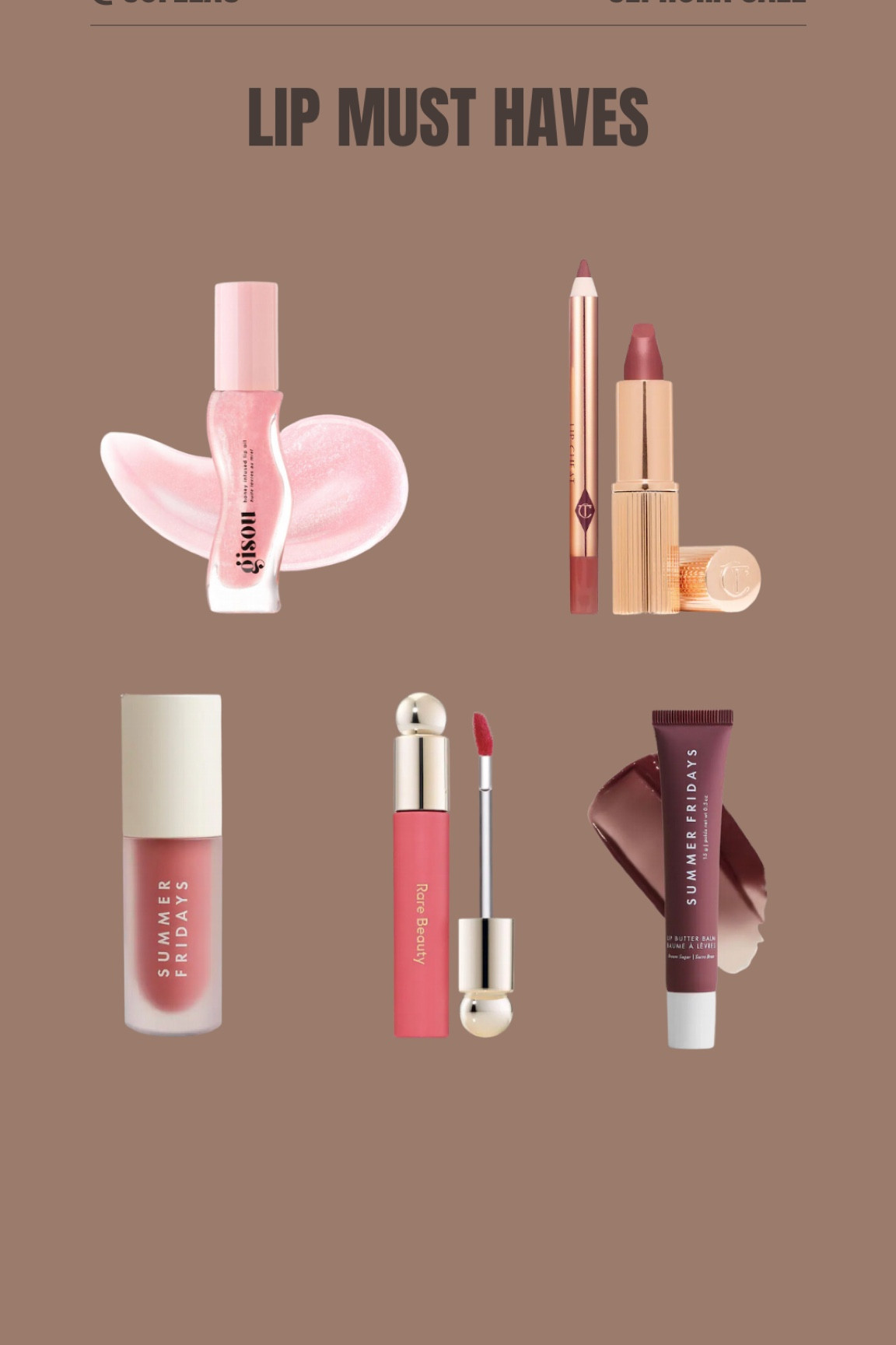 Sephora Sale Lip Mustache Haves 

#LTKxSephora #LTKsalealert #LTKbeauty