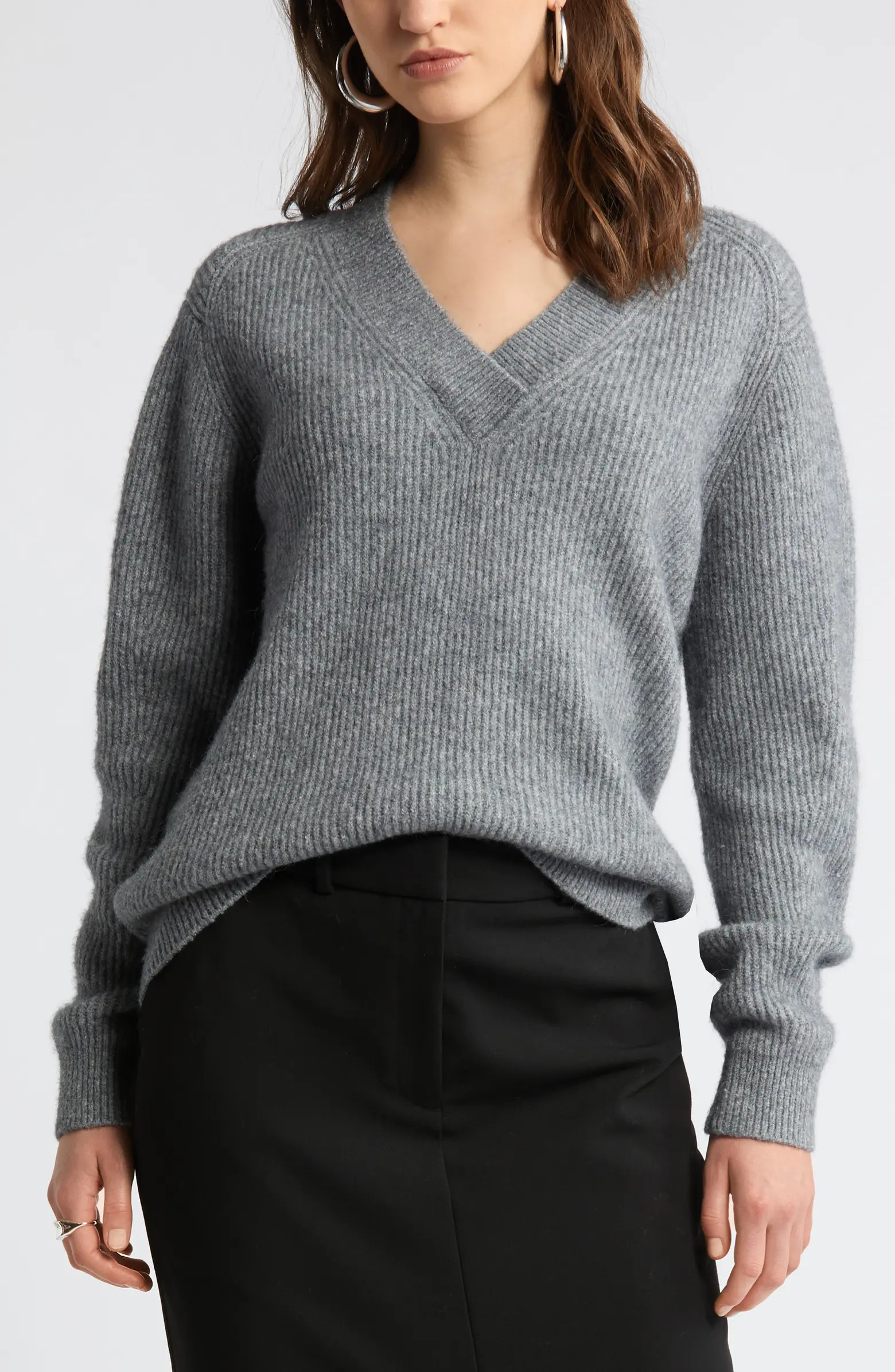 Rib V-Neck SweaterNordstrom | Nordstrom