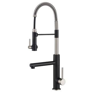 KRAUS Artec Pro Single-Handle Pull-Down Sprayer Kitchen Faucet and Pot Filler in Spot Free Stainless | The Home Depot