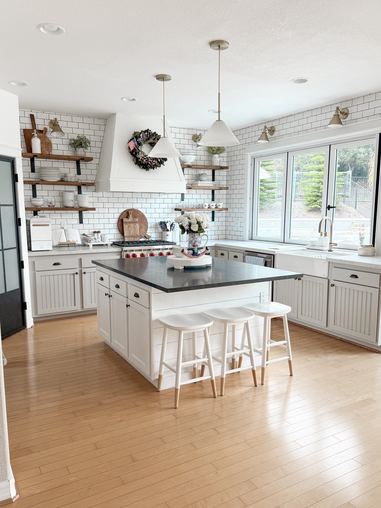 A patriotic summer kitchen - ideas to decorate your kitchen for the 4th of July 

#LTKOver40 #LTKSummerEdit #LTKSeasonal