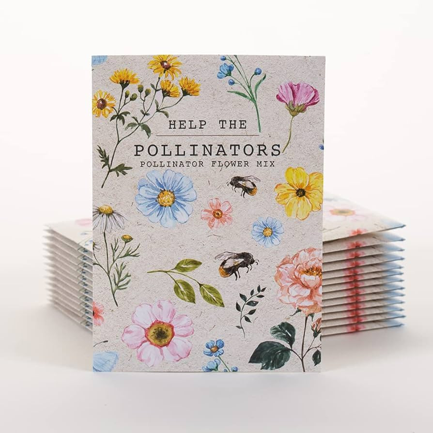 Bentley Seed Co. | Help Pollinators Kraft Bee! | 25 Non-GMO, Non-Coated Pollinator Wildflower See... | Amazon (US)