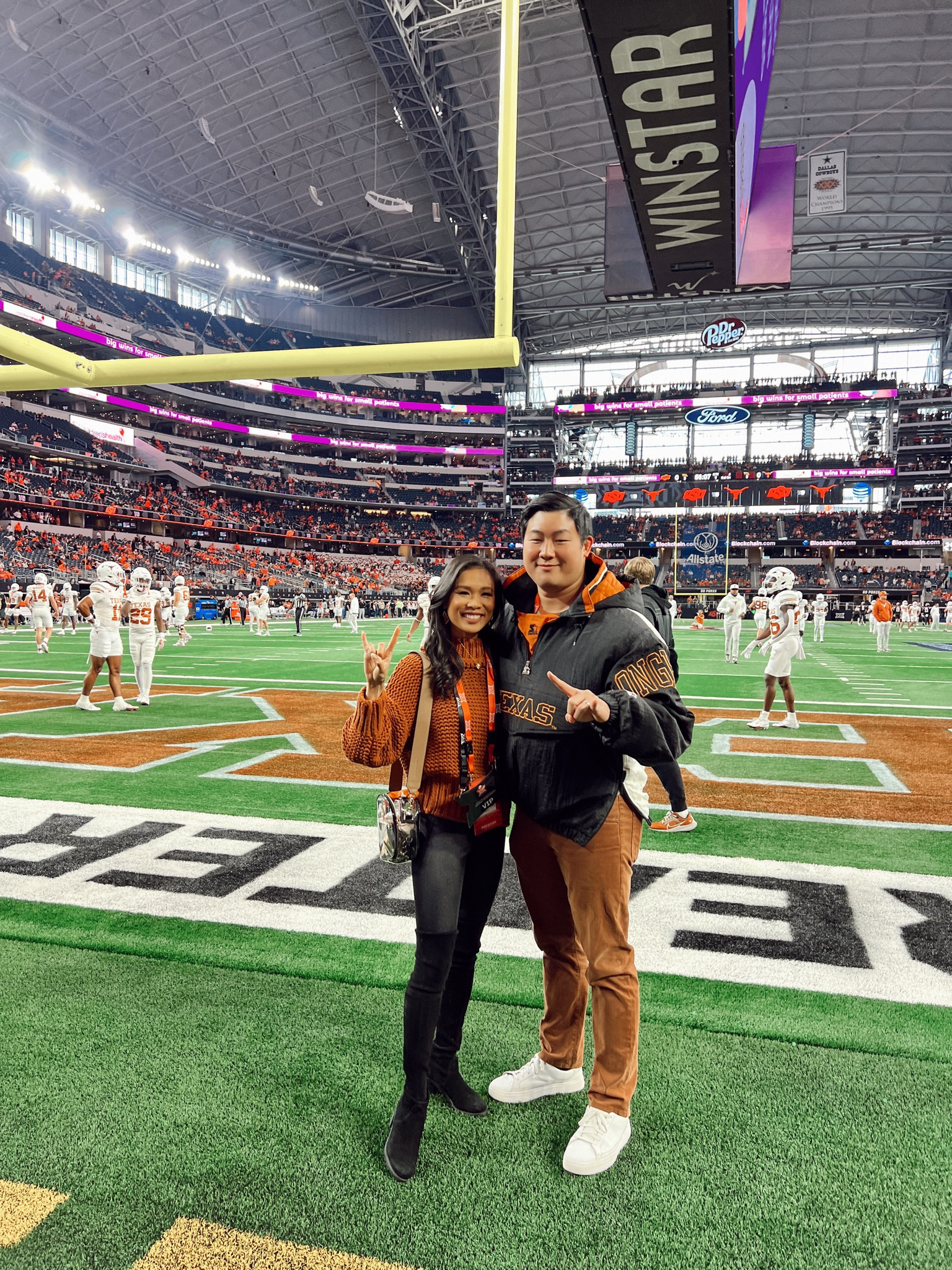 Texas Longhorns fall football game outfit with free people chunky knit sweater, lustrous tights and Stuart Weitzman boots. Also linking my clear stadium bag  

#LTKshoecrush