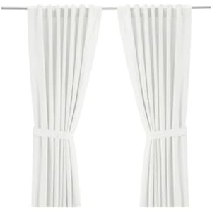 Ikea Ritva Curtains with tie Packs 1 Pair White 57 " x 118 " 800.638.33 | Amazon (US)
