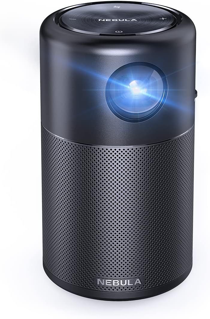 Anker NEBULA Capsule, Smart Wi-Fi Mini Projector, 100 ANSI Lumen Portable Projector, 360° Speake... | Amazon (US)