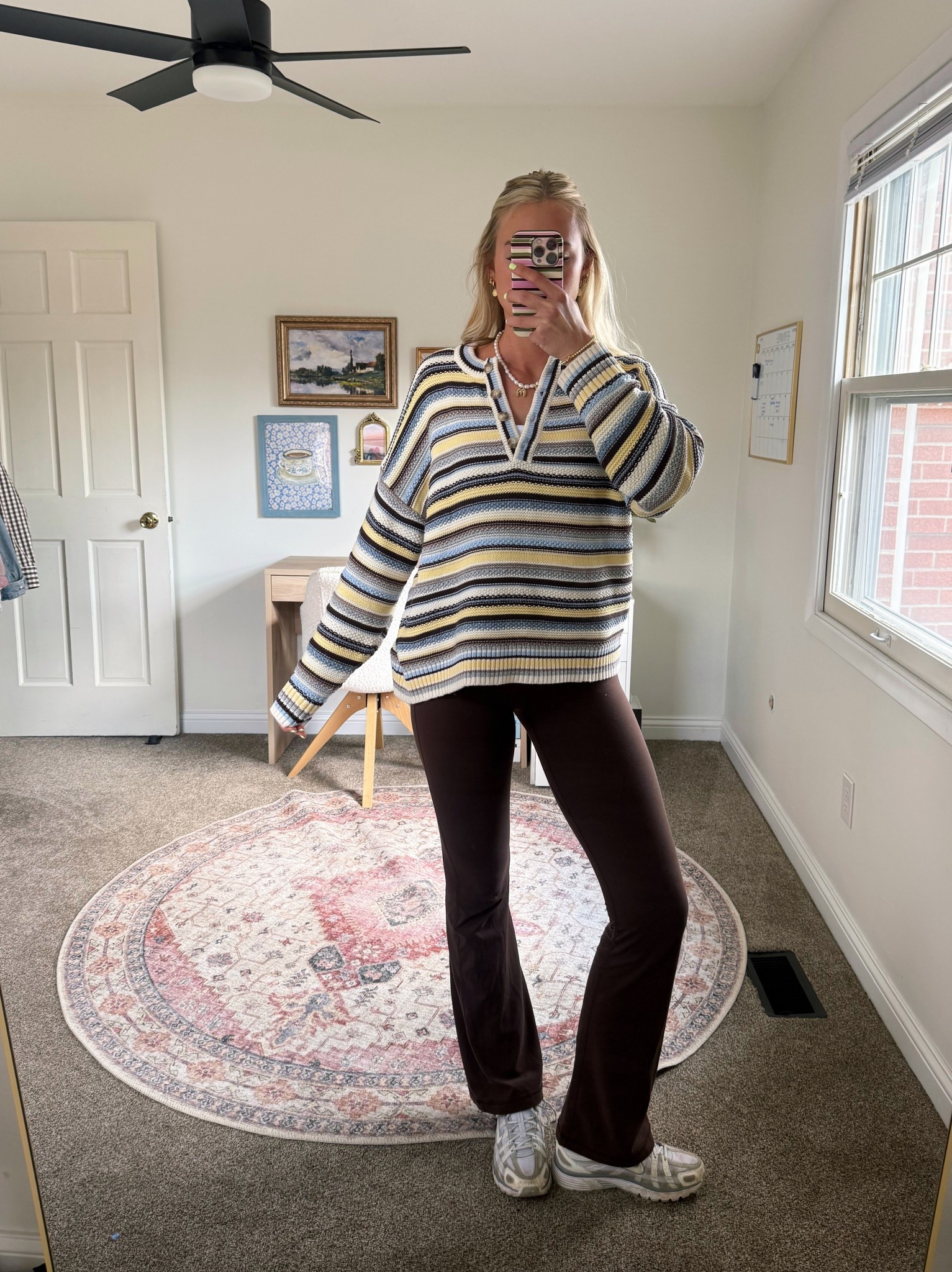 Walk time! Large in the sweater & 4 in the leggings 🤎🌼🫐

#LTKSpringSale #LTKootd