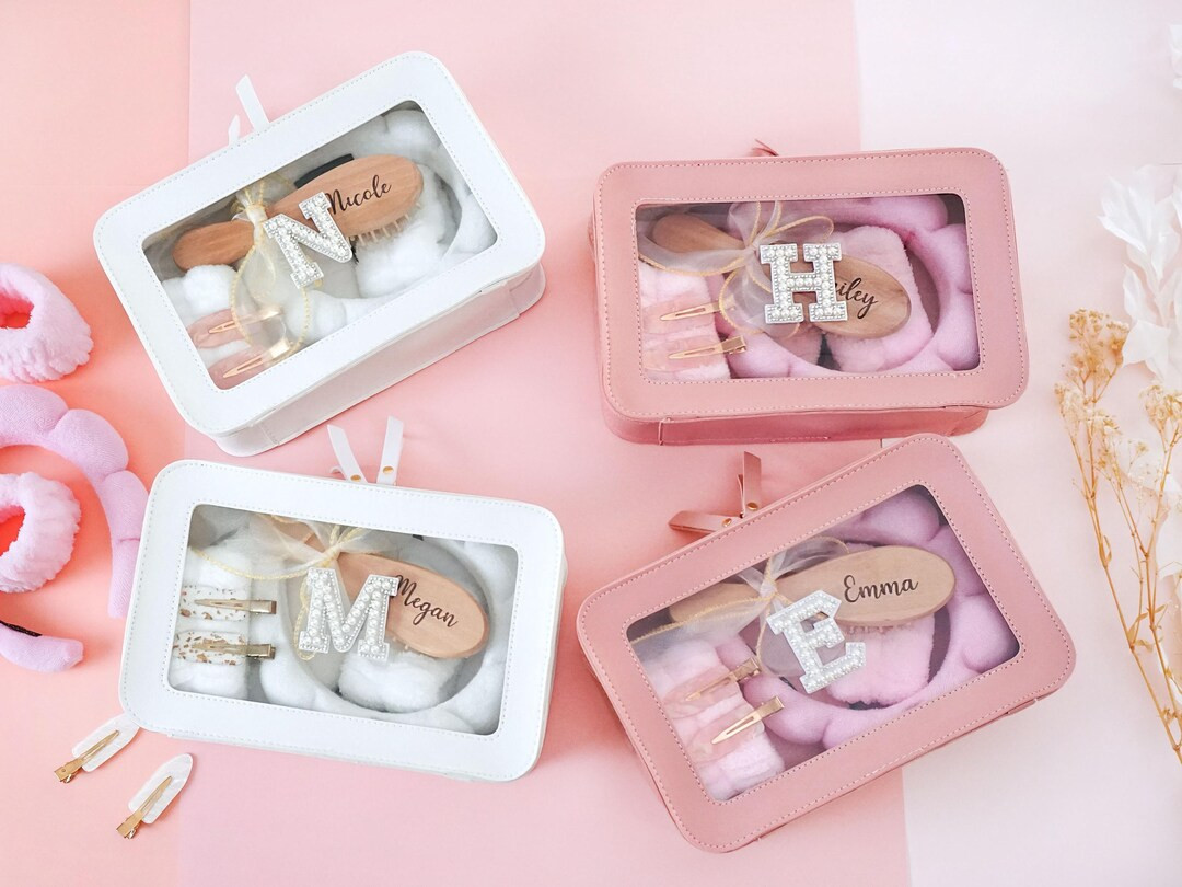 Personalized Care Package With Makeup Bag,bridesmaid Gift,bachelorette Party Gift Bag,teen Girl S... | Etsy (US)