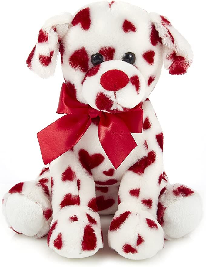 Bearington Romantic Rover Plush Stuffed Animal Puppy Dog with Hearts, 12 inches | Amazon (US)