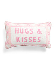 9x15 Hugs And Kisses Needlepoint Pillow | Marshalls
