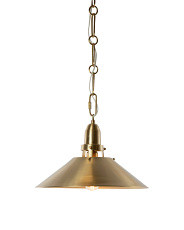 18in Nicholls Cast Brass Tapered Pendant | TJ Maxx
