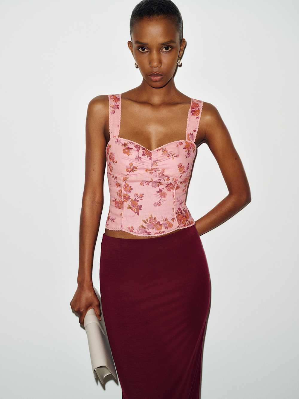 Zanna Linen Top | Reformation (Global)