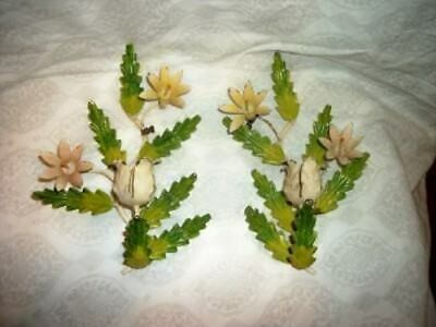 Details about   ITALIAN TOLE CANDLE SCONCES PETITE CHIPPY WONDERFUL VINTAGE 1930's | eBay US