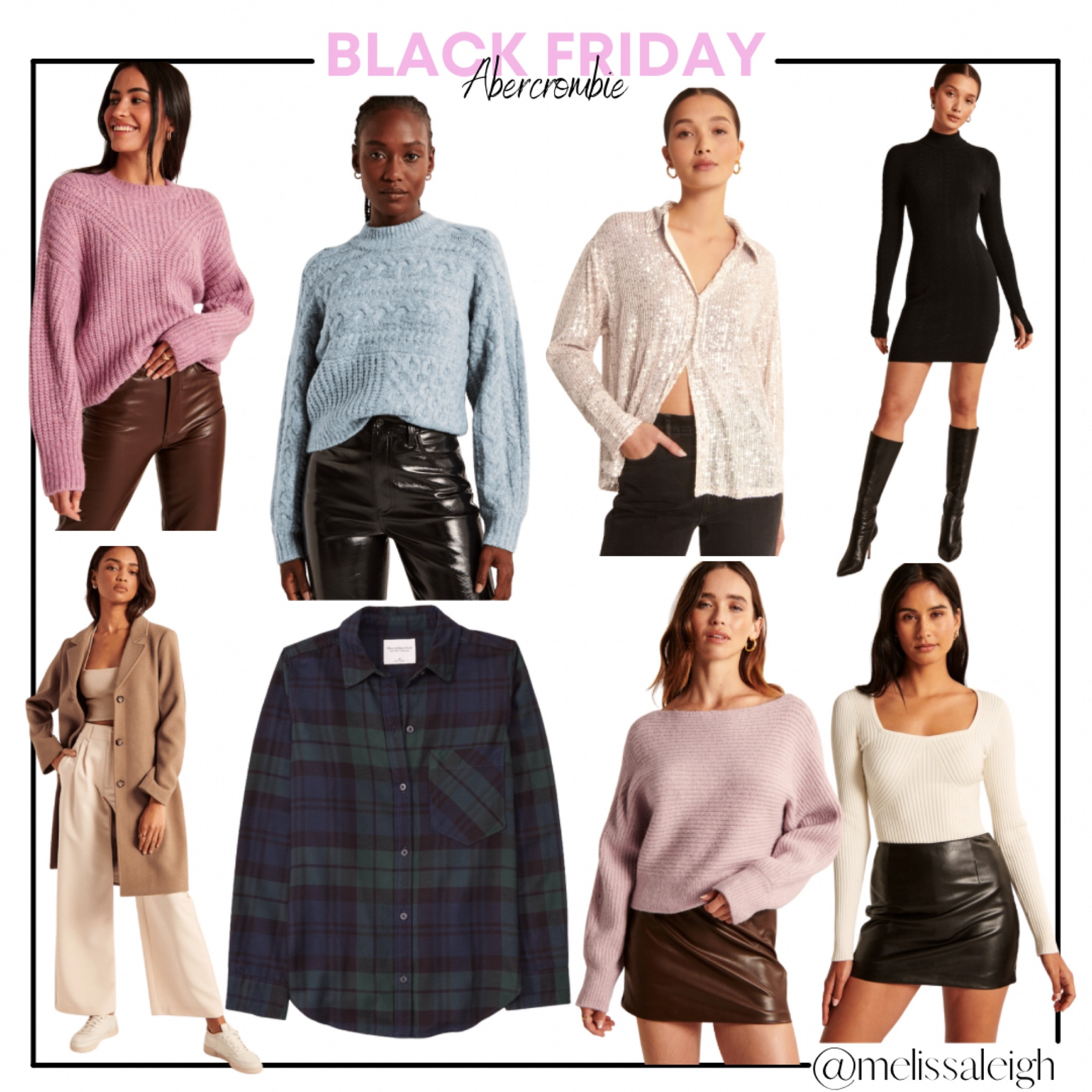 Black Friday abercrombie - 30% off everything + extra 15% off with code AFLOVERLY - holiday sweater, holiday outfit, cable knit sweater, sweater dress, sequin button up top, wool trench coat, sweater bodysuit, boat neck sweater 

#LTKunder100 #LTKHoliday #LTKSeasonal