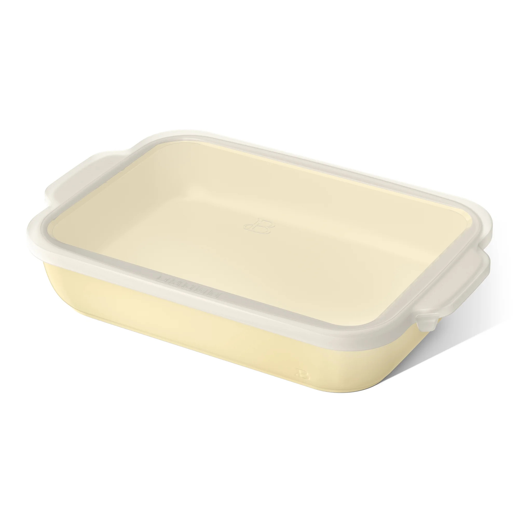 Beautiful 9”x 13” Stoneware Baker with Plastic Lid, Buttercream by Drew Barrymore | Walmart (US)